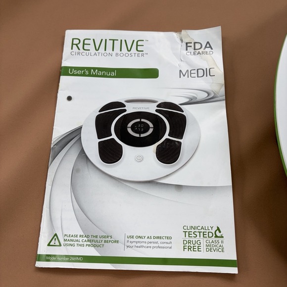 Revitive Medic Circulation Booster 2469MD w/ Power Cord Remote & Extra Body Pads - Picture 3 of 11